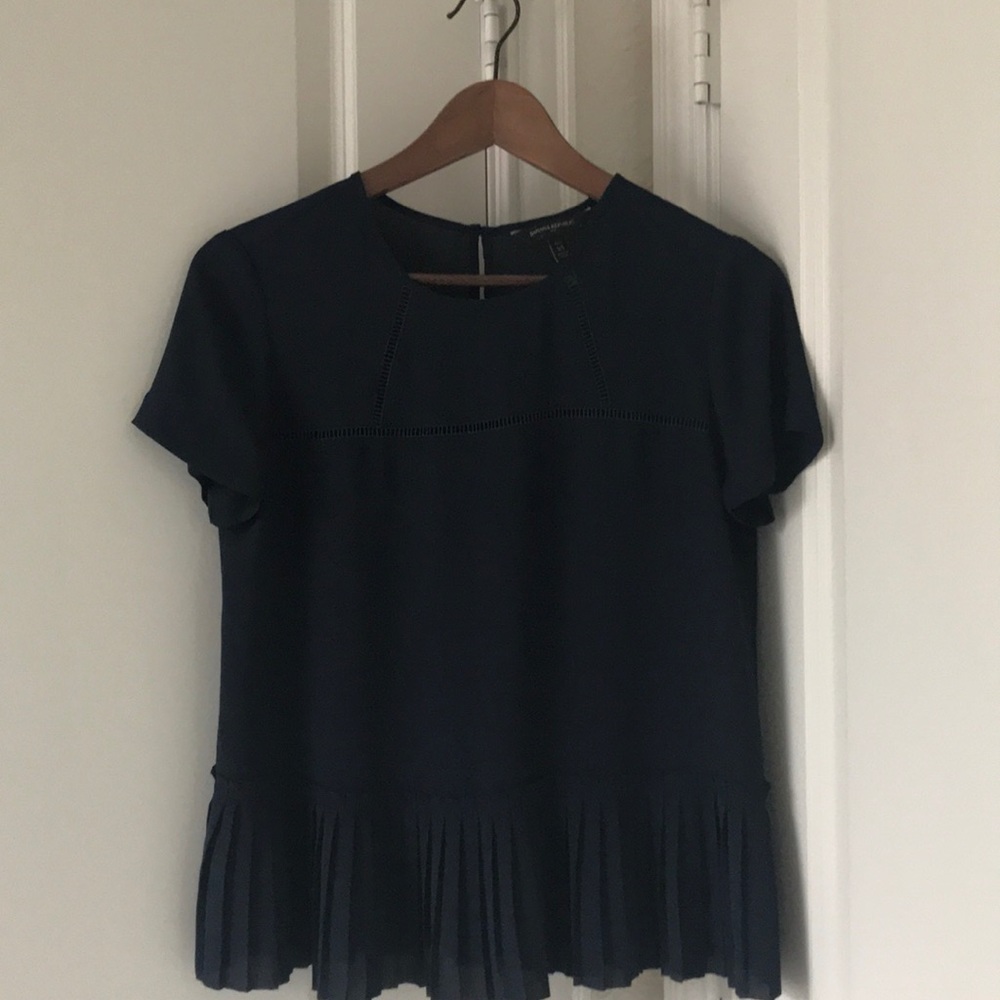 Banana Republic navy blouse XS